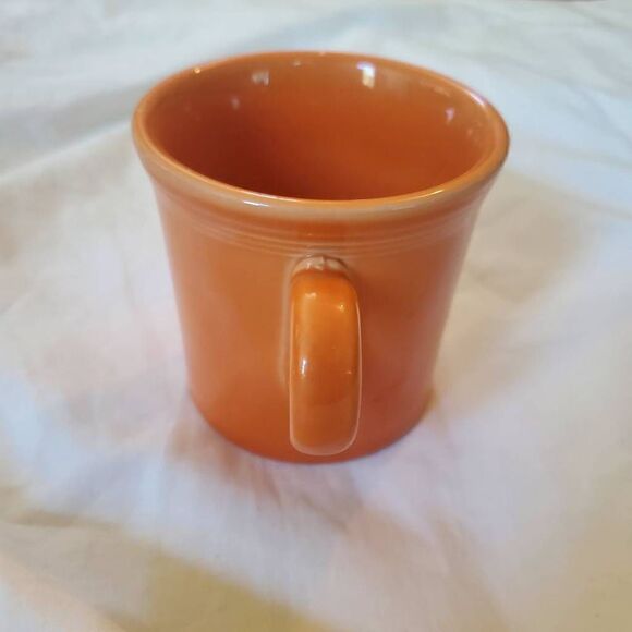 EUC Fiestaware Tangerine 10 1/4 oz Coffee Cup - Picture 6 of 8